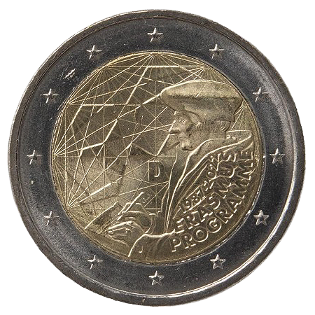 2 euros conmemorativa 35 Aniversario del Programa Erasmus